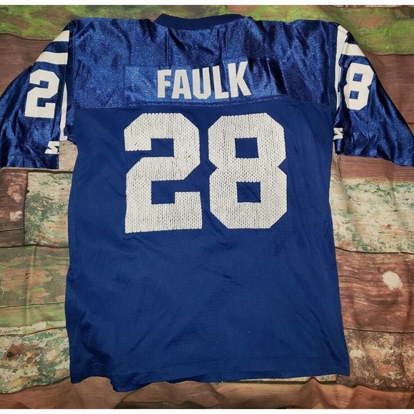 Vtg Starter Marshall Faulk Indianapolis Colts 1995 Football Jersey Size 48 - Picture 5 of 6